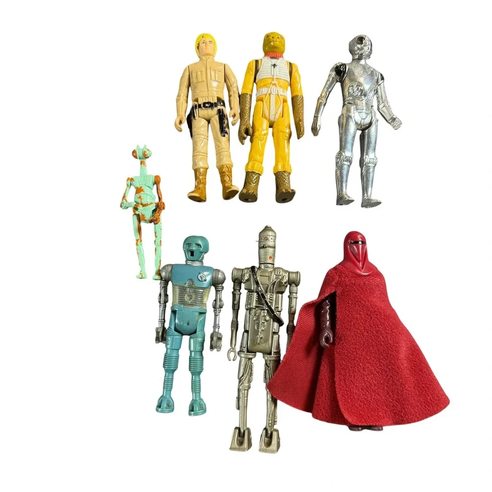 Vintage Kenner Star Wars Action Figure Lot Luke Bespin Bossk IG-88 Royal Guard